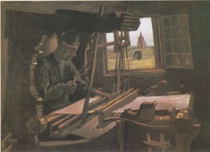ニュエンタワーの景色を望む開いた窓の前のウィーバー
